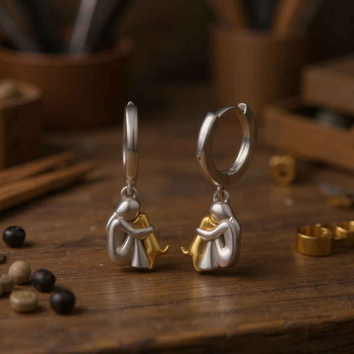 Hug Pendant Necklace with FREE Earrings – Limited Time Offer