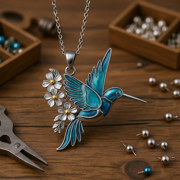 Beautiful Hummingbird Necklace + FREE Earrings – Limited Time Offer