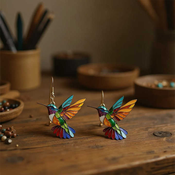 Beautiful Hummingbird Necklace + FREE Earrings – Limited Time Only!