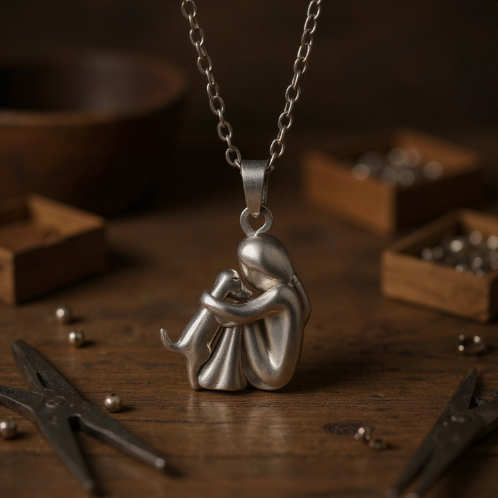 Paw Heart Pendant Necklace