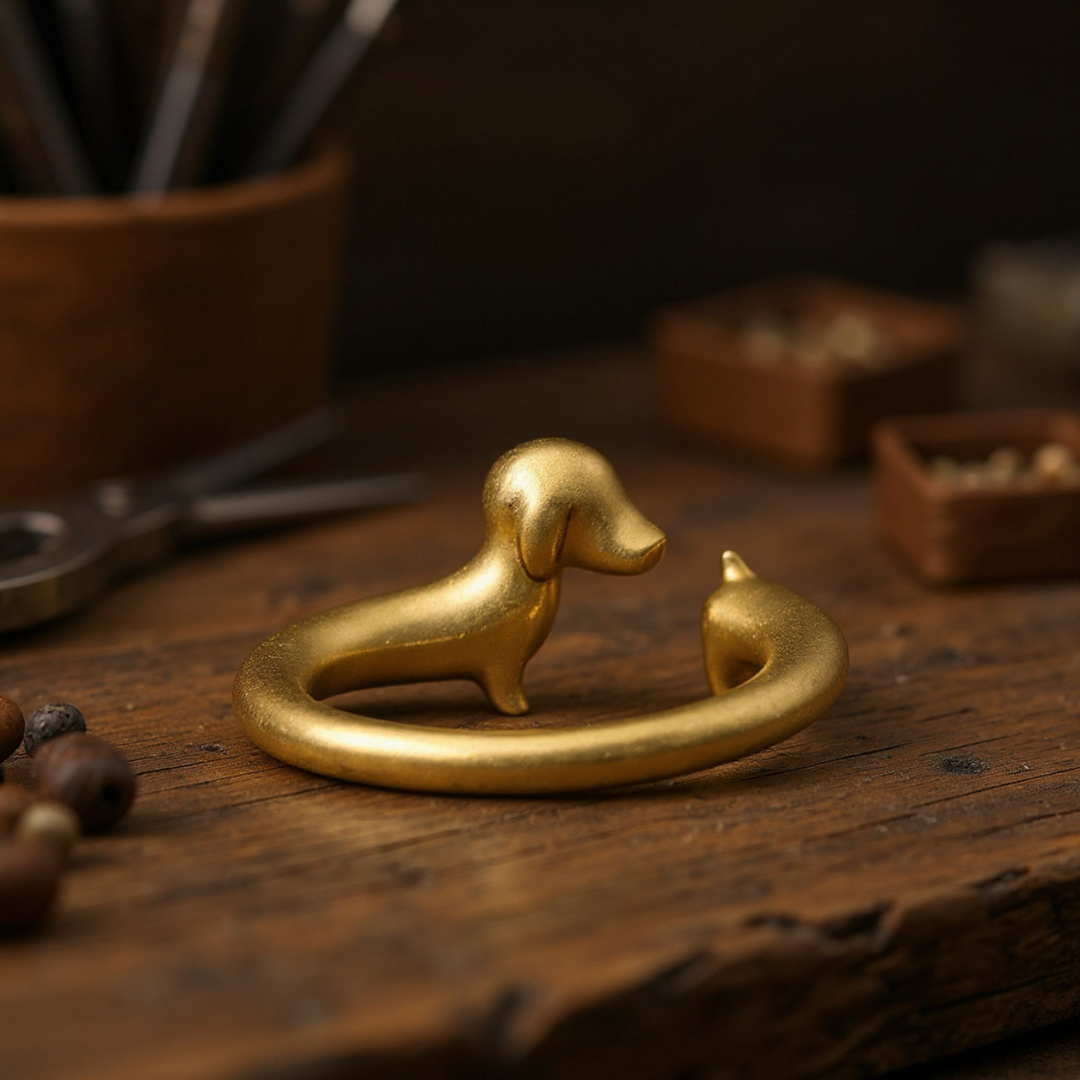 Dachshund Hug Ring