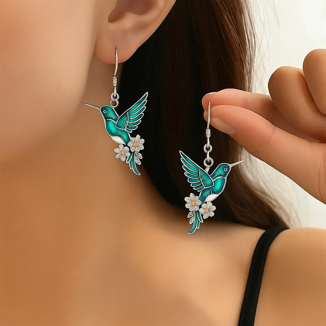 Beautiful Hummingbird Necklace + FREE Earrings – Limited Time Offer