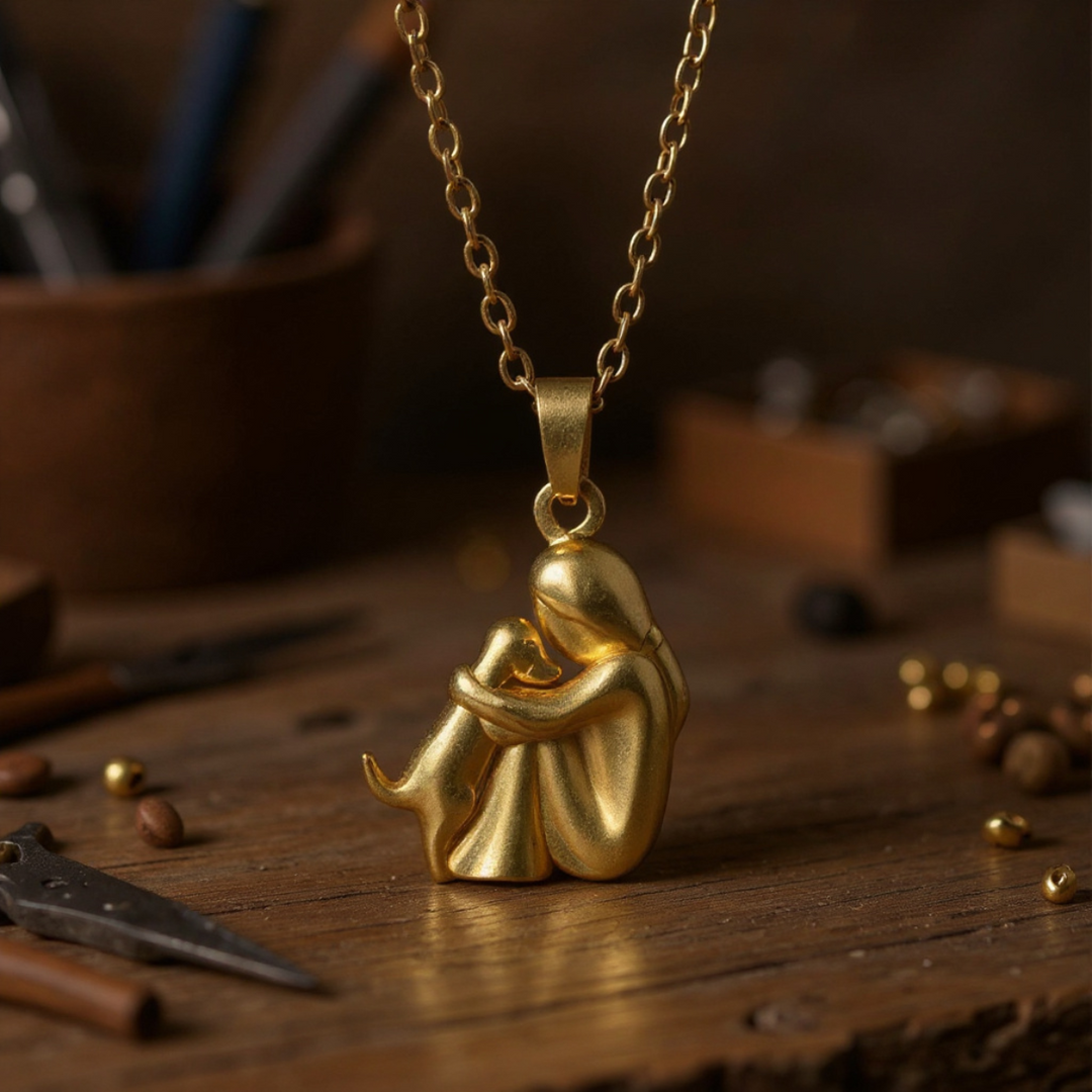 Paw Heart Pendant Necklace