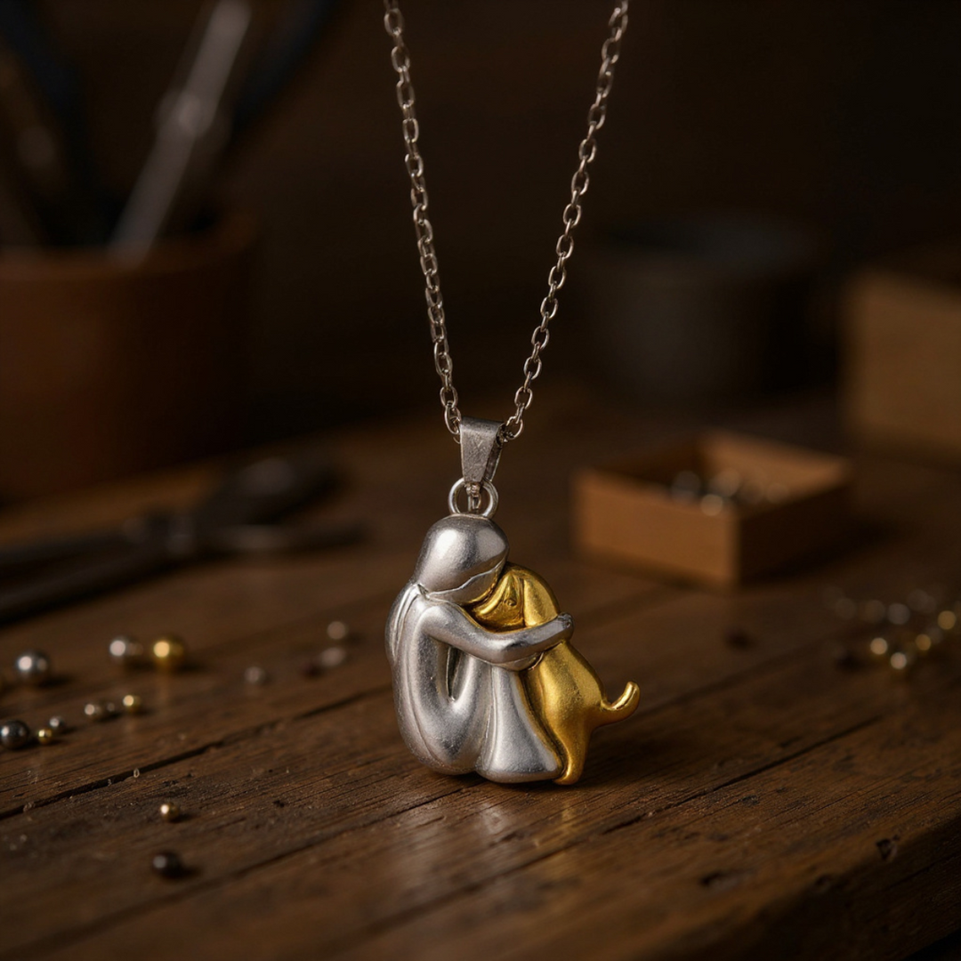Hug Pendant Necklace with FREE Earrings – Limited Time Offer